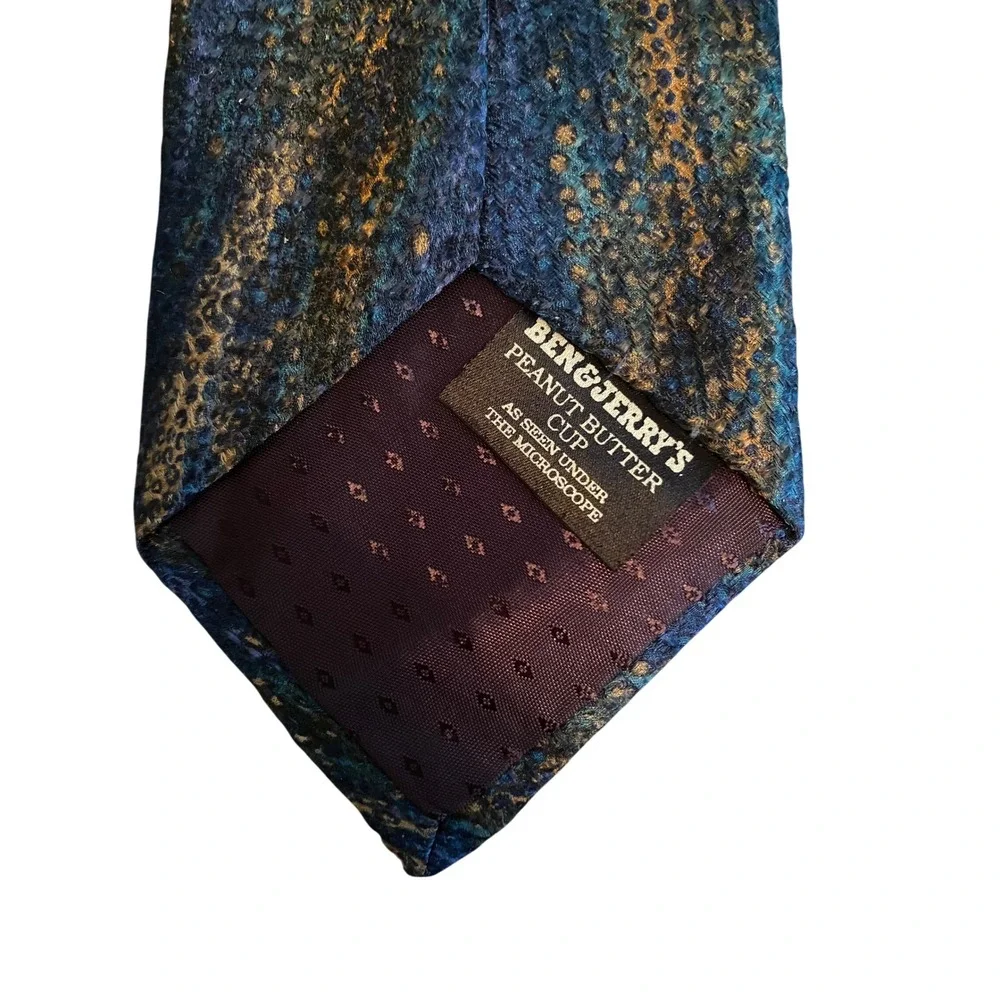 Ben & Jerry's Peanut Butter‎ Cup Silk Tie Molecular Expressions Stonehenge Blue